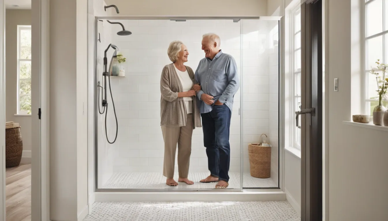 Accessible walk-in shower in a bright Mount Kisco home bathroom after a tub conversion